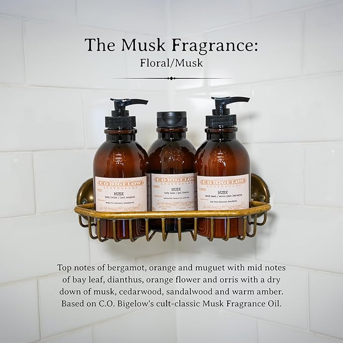 C.O. Bigelow Musk Body Wash Iconic Collection Moisturizing Body Wash with Coconut Oil &amp Aloe Vera 10.5 Fl Oz