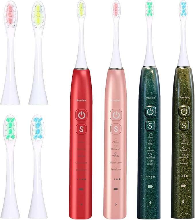 Pro19 and Chameleon Series Genuine Original Clean Electric Toothbrush Replacement Heads 4 Brush Heads