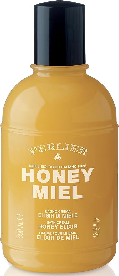 Perlier Honey Miel Bath Cream Honey Elixir 500 ml 16.9 Fl Oz Made in Italy [Italian Import]