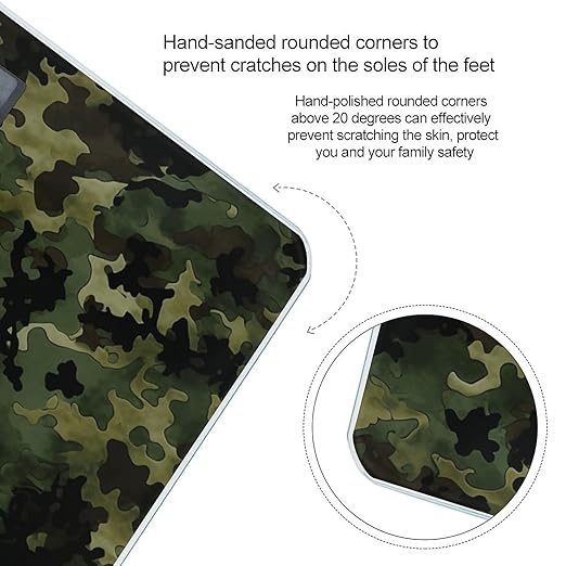 Camouflage Pattern Scale for Body Weight Digital Bathroom Scale Accurate Smart Weight Scales with Large Display Weighing Machine High Precision Scales
