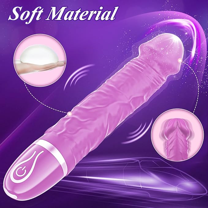 Handheld Vibrating Massager - Clitioral Relaxes Muscles Tool Viboators Toy Couples Clitioral Sucker High Frequency Silent Personal Massage Adult Tools Relaxation Portable PO (Purple)
