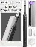 SURI 2.0 New Sonic Electric Toothbrush with Pressure Sensor &amp UV-Cleaning Travel Case |1 Month+ Battery | Electric Toothbrush for Adults | Travel Toothbrushes | Tooth Brush | Black