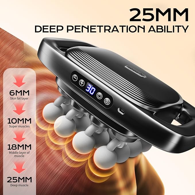 Massager.16 deep Tissue Massage Heads 30 Speed Settings.Effectively relieves ShoulderNeck and Back PainSuitable for Families and sedentary Office Workers. Suitable Mother's Day Gift.
