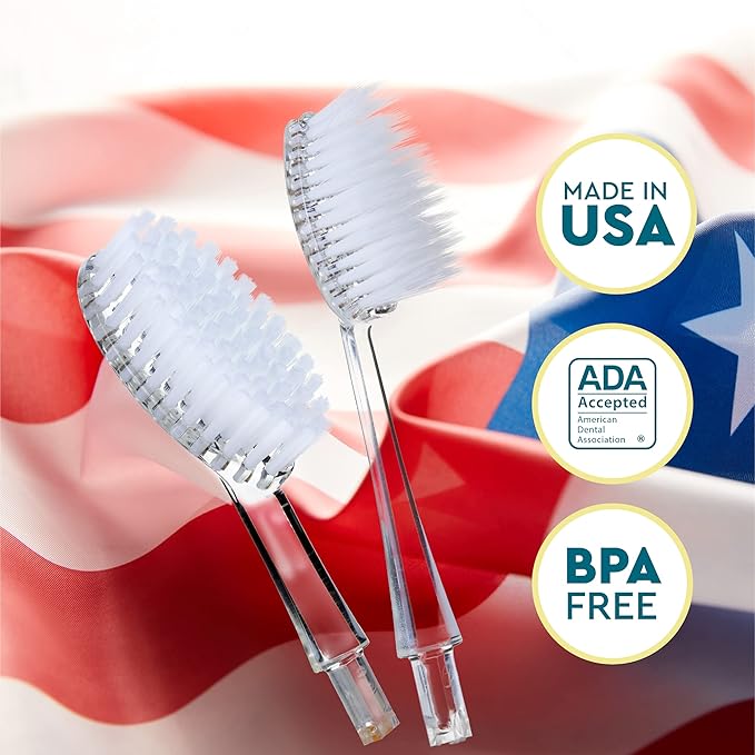 Radius Toothbrush Replacement Brush Heads 2-Count Improve Gum Health &amp Reduce Gum Issues - Soft - Pack of 6