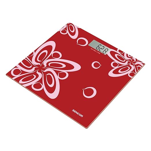 SENCOR SBS 2507RD Digital Bathroom Scales Red