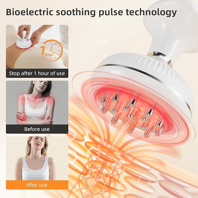 Lymphatic Drainage Massager - Helps Reduce Stretch Marks &amp Cellulitefor Legs Arms BellyBody Sculpting Machine with MicrocurrentHeatVibrationLight Women's Day Gifts for Women