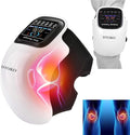 DTOKO Knee Massager -Large Screen Adjustable Temperature Cordless Knee Massagers with Heat and Vibration Portable Wearable Knee Massager Easter Women’s Day Gift for Mon - White