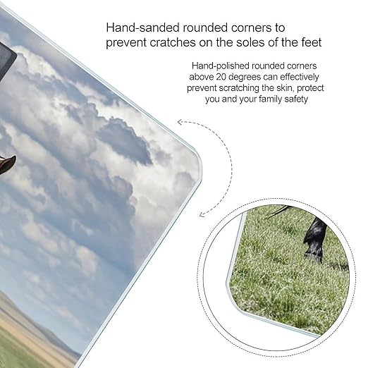 Grazing Wild Horses Scale for Body Weight Smart Scales Digital Bathroom Scale High Precision Weighing Scales with Large Display Weighing Machine for People