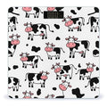 Smart Scale for Body Weight Automatic Switch Digital Bathroom Weighing Scale Cute Funny Milk Cow Print