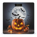 Halloween Moon Bat Pumpkin Scale for Body Weight Accurate Digital Bathroom Scale Toughened Glass High Precision Scales Smart Weight Scales with Large LCD Backlight Display Weighing Machine