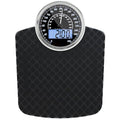 Adamson Hybrid 2-in-1 Analog &amp Digital Weighing Scale for Body Weight up to 400lbs + Thick Tempered Glass + Extra Large Display + Easy to Read Digital Bathroom Scale + New Version - Black Diamond