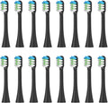 Replacement Toothbrush Heads Compatible for Nandme Nx8000 Sonic Electric Soft Dupont Bristle Tooth Brush Head4/8/16PCS(16pcs Black)