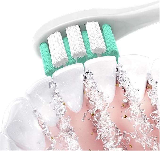 4/8/16Pcs Replacement Toothbrush HeadCompatible for Nandme NX7000 Sonic Electric Soft Bristle Tooth Brush(16WHITE Sensitive)