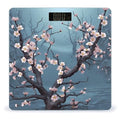 Cherry Blossom Digital Bathroom Scale for Body Weight Weighing Scale with Backlit LCD Display High Precision Measurements &amp Measures Weight Up to 180kg