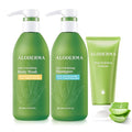 Aloderma Shower Set: Nourishing Body Wash Volumizing Shampoo Hydrating Cleanser