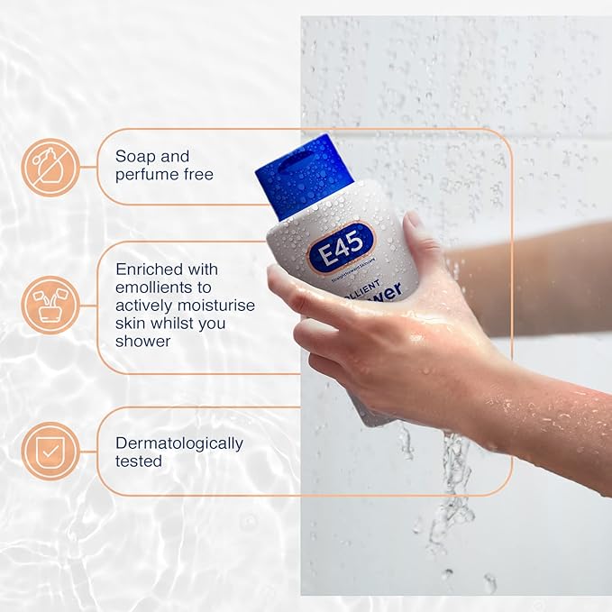 E45 shower cream 200ml (Pack of 2)