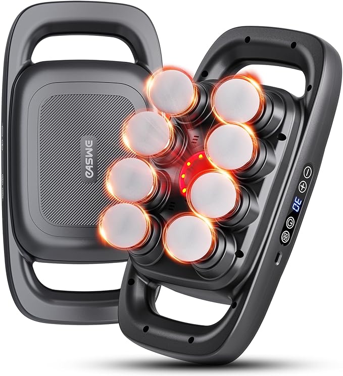 8-Head Massage Gun Electric Deep Tissue Body Massager Professional Muscle Massager Tool for Easing Shoulder Back Neck Legs 30 Adjustable Speeds Massage Gifts for Women Men (8 Heads)
