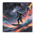 Astronaut Star Surfing Weight Scale Large Digital Bathroom Scales with Bright LED Display Non Slip Digital Scale and Step On Fashion Weighing Machine for Body