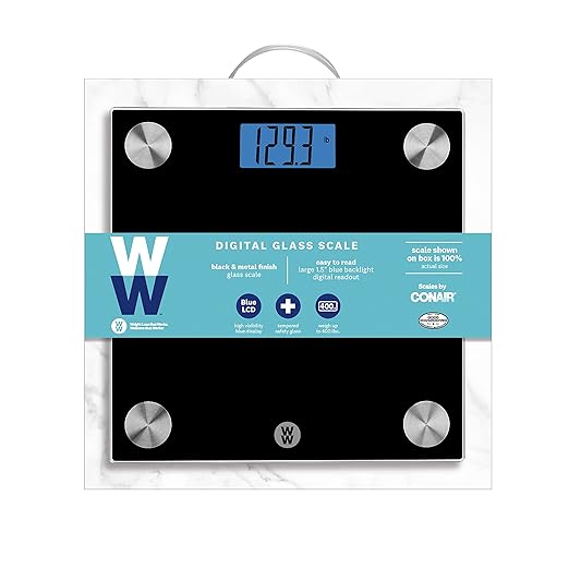 Weight Watchers Scales by Conair Scale for Body Weight Digital Bathroom Scale in Black