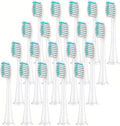 Electric Toothbrush Head Replaceable SonicCompatible for Philips Brush(White 20pcs)
