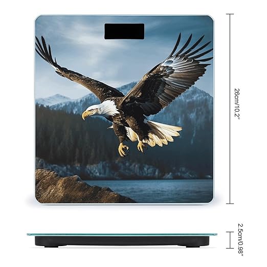 Eagle at Hunting Weight Scale for Body Weight Digital Bathroom Scale High Capacity Accurate Digital Weighing Scales and Easy-to-Read on Backlit LCD Display Scales