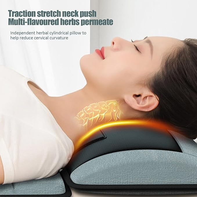 Full Body Massage Mat with Heat | 3D Lumbar Traction &amp Relaxation | Shiatsus Neck Massager with Massage Points | Electric Massage Pad with Timer | Body Stretching &amp Circulation fit 1.4 m-9.m