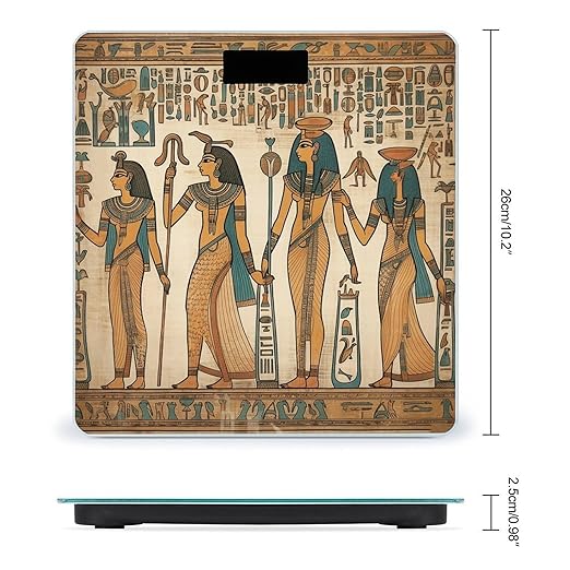 Women in Ancient Egypt Scale for Body Weight Digital Bathroom Scale Accurate Smart Weight Scales with Large Display Weighing Machine High Precision Scales