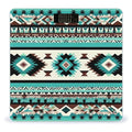 Women's Fashion Automatic Switch Digital Bathroom Weighing Scale Smart Scale Teal Turquoise Tribal Navajo Aztec Geometric Ethnic Pattern