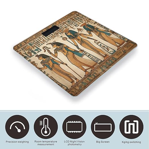 Women in Ancient Egypt Scale for Body Weight Digital Bathroom Scale Accurate Smart Weight Scales with Large Display Weighing Machine High Precision Scales