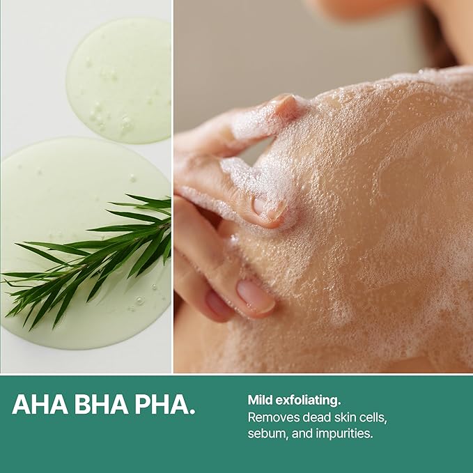 SOME BY MI AHA BHA PHA 30 Days Miracle Acne Clear Body Cleanser 13.5oz – Salicylic Acid &amp Tea Tree Acne Body Wash – Deep Cleansing Sulfate &amp Paraben Free Korean Skin care