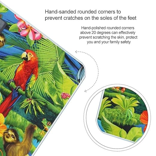 Macaws Rainforest Parrots Jungle Art Smart Square Scale with Digital Display for Bathroom Scale