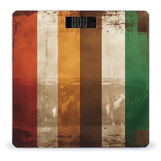 Different Colored Bars Scale for Body Weight Accurate Digital Bathroom Scale Toughened Glass High Precision Scales Smart Weight Scales with Large LCD Backlight Display Weighing Machine