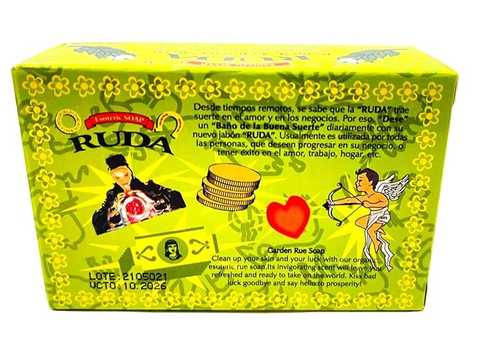 Generic Rue Soap (4 bars) Invigorating Scent Skin Cleansing Bar Good Luck Gift Ruda Jabon
