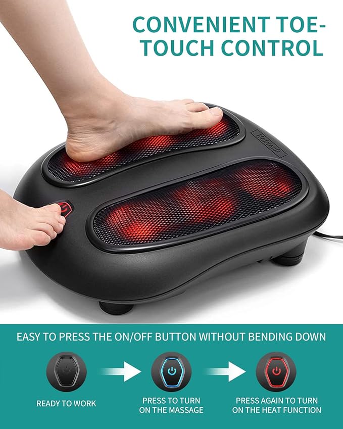 Nekteck FM01 Foot Massager and Smart Foot and Calf Massager APP Control White