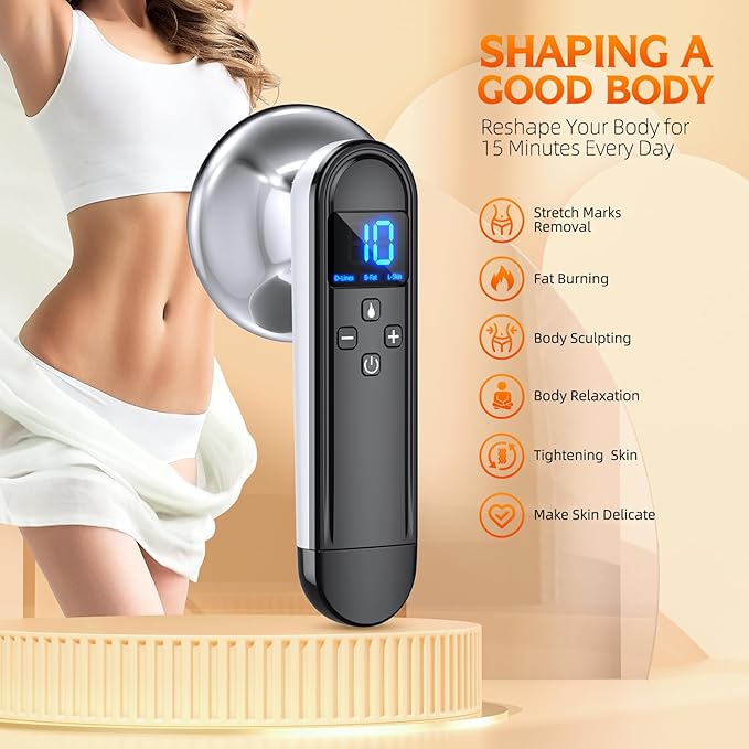 COMEBY Body Sculpting Machine - Professional Handheld Cordless Cellulite Massager - Suitable for Belly Neck Legs Hip Arms