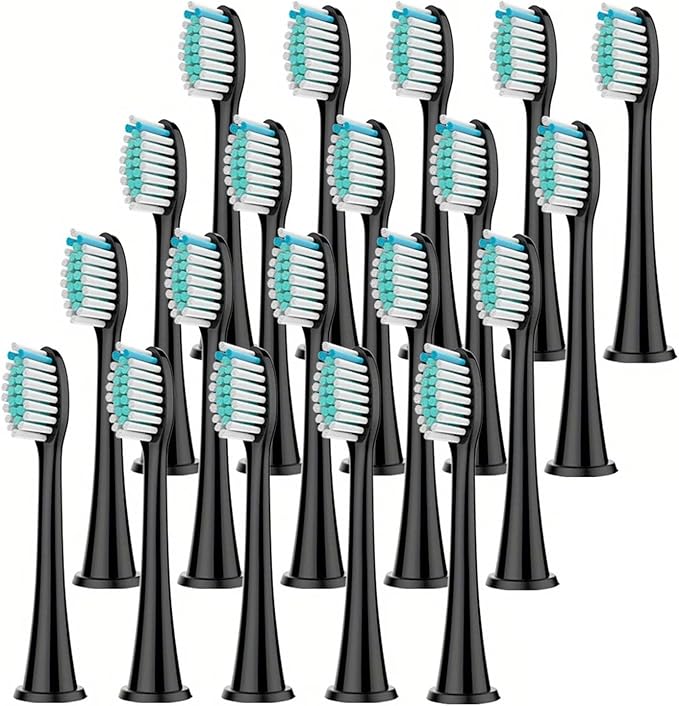 4/8/12/16/20PCS Replacement Toothbrush Head Compatible Withz Compatible for Phil Sonic Electric Refills Fit Diamond Cleaning(Pink)