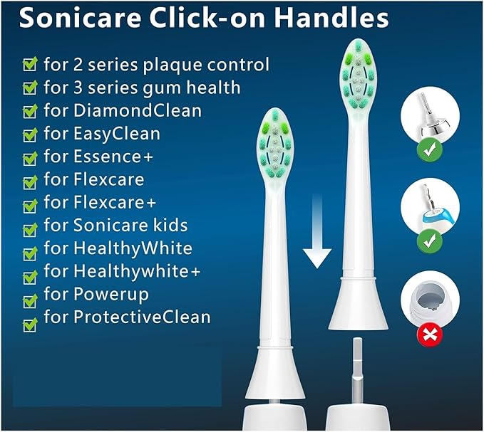 8pcs Replacement Toothbrush Heads Electric Brush Head Compatible for 4100 6500 6100 7500 5300(8pcs Green-Black)