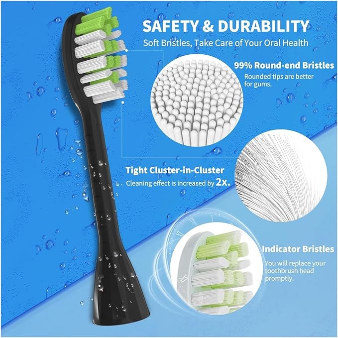 10Pack Toothbrush Replacement HeadsCompatible for PhilipsOne Series Sonicare Rechargeable Toothbrush HY1200/06 BD1003/AZ(White)