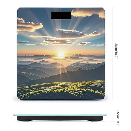 with Sun Rays Scale for Body Weight Digital Bathroom Scale Accurate Smart Weight Scales with Large Display Weighing Machine High Precision Scales
