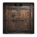 Rustic Stall Wooden Door Bathroom Scale Ultra-Bright Liquid Crystal Screen Weight Scale Accurate Bathroom Body Scales for Body Weight Bathroom Pet Home Bedroom Gift-Giving