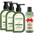 ABERA Folliculitis BHA Shower Gel High-Performance Back Acne Body Wash Wild Bitter Melon Extract Reduces Bacne &amp Hyperkeratosis (1014 Oz Per Item) 3 Boxes + Gift Grapefruit Shampoo