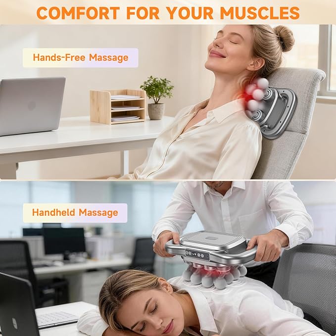 16 Head Massage Gun SetDeep Tissue Percussion Massager with 9 Modes &amp LevelsElectric Massage Tools for Back/Neck/Shoulder/Waist/Arm/Hand/Leg/Foot/Full Body Muscle Massager Gun Pain Relief