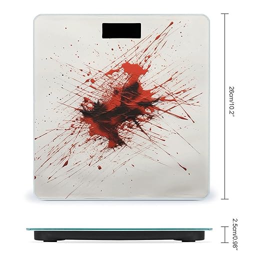 Red Pen Lines Scale for Body Weight Digital Bathroom Scale Accurate Smart Weight Scales with Large Display Weighing Machine High Precision Scales