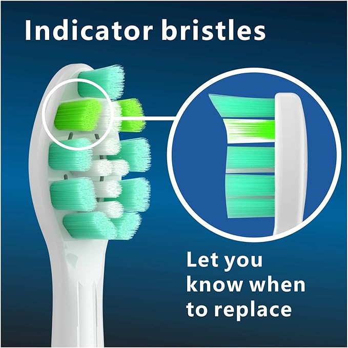 8pcs Replacement Toothbrush Heads Electric Brush Head Compatible for 4100 6500 6100 7500 5300(8pcs Blue-Black)