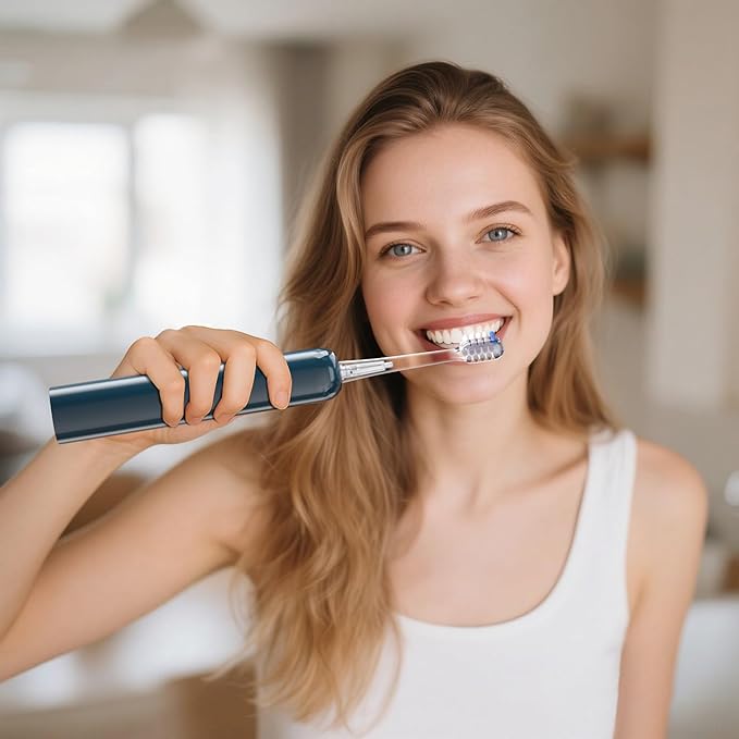 Electric Toothbrush for AdultsWave Oscillation &amp Vibration Sonic Tooth BrushBASS-Brushing Technique Travel Rechargeable Toothbrushes with 4 Soft Bristle Replace HeadsGifts for Men Women