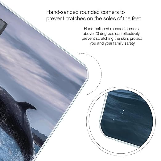 Jumping Whales Scale for Body Weight Digital Bathroom Scale Accurate Smart Weight Scales with Large Display Weighing Machine High Precision Scales