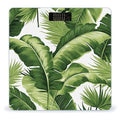 Cute Green Palm Leaves Scale for Body Weight Highly Accurate Digital Bathroom Scale Sturdy Tempered Glass Weighing Scales with LCD Display Fashion Body Fat Smart Scales 400lb