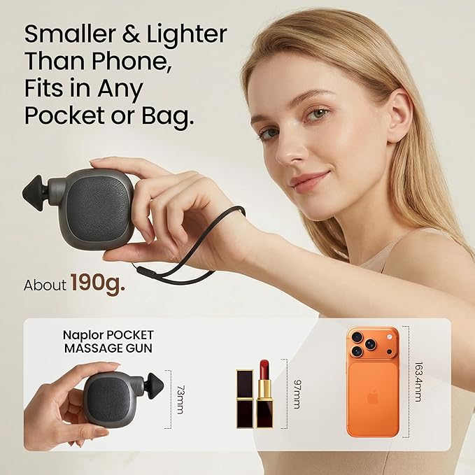 Pocket Massager for Women – 4-Speed Portable Handheld Electric Massager for Head Face &amp Neck Pain Relief Relaxation and Recovery