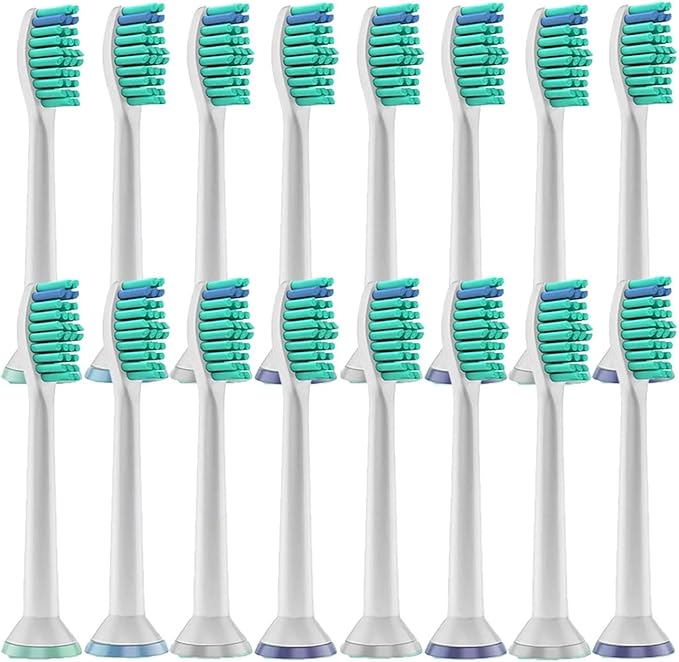 Replacement Toothbrush HeadsCompatible For PhilipsElectric Brush Head 1100 2100 4100 4300 5100 5300 6100 6500 Etc(16pcs)
