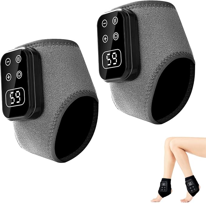 Foot Renew Triple Method Massager 2PCS Foots Renew Massager Portable Wireless Foots Massager Heated Foot &amp Ankle Wrap for Home
